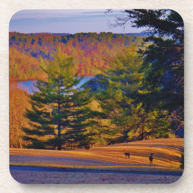 Dessous-de-verre Lac Deer & Mt (Devant)