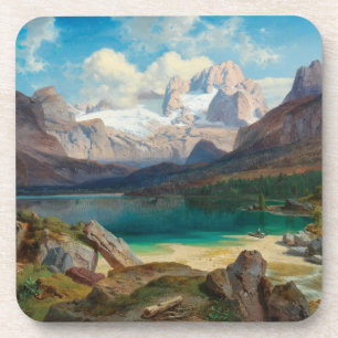 Dessous-de-verre Lac Gosau Avec Vue Sur Le Massif Dachstein
