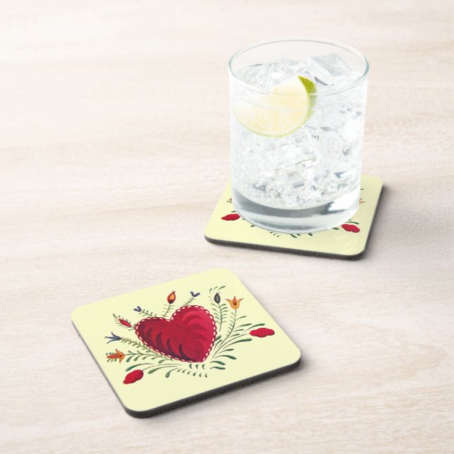 Dessous-de-verre L'amour en fleur (Côté Droit)