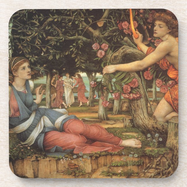 Dessous-de-verre L'Amour et le Maiden par John Stanhope (Devant)