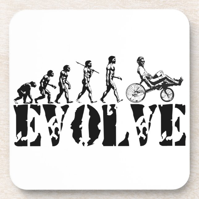 Dessous-de-verre L'amusement couché d'évolution de bicyclette (Devant)