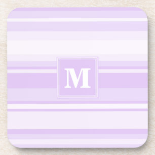 Dessous-de-verre Landes lilas monogrammes