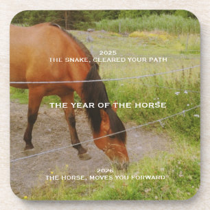 Dessous-de-verre L'année du Cheval, citation 2026