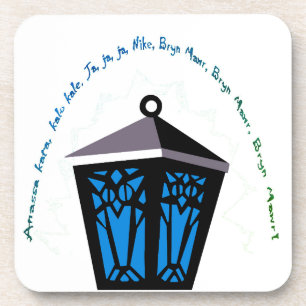 Dessous de verre lanterne de hibou - Bleu clair