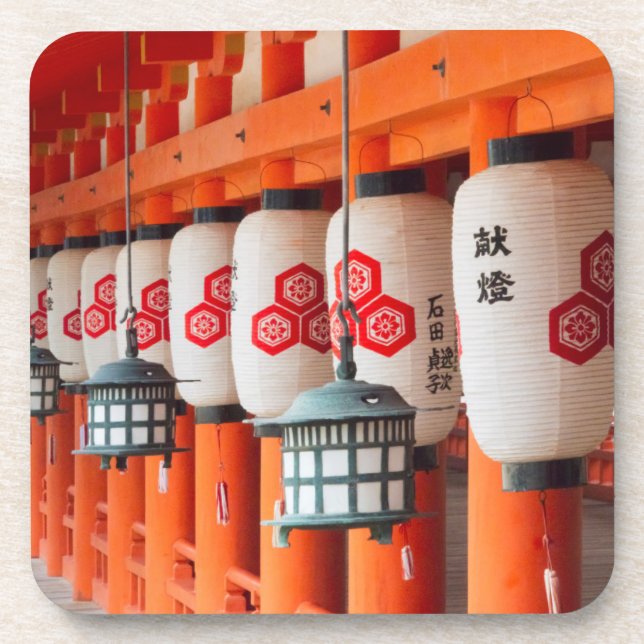 Dessous-de-verre Lanternes dans le sanctuaire d'Itsukushima (Devant)