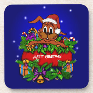Dessous-de-verre Lapin de Noël