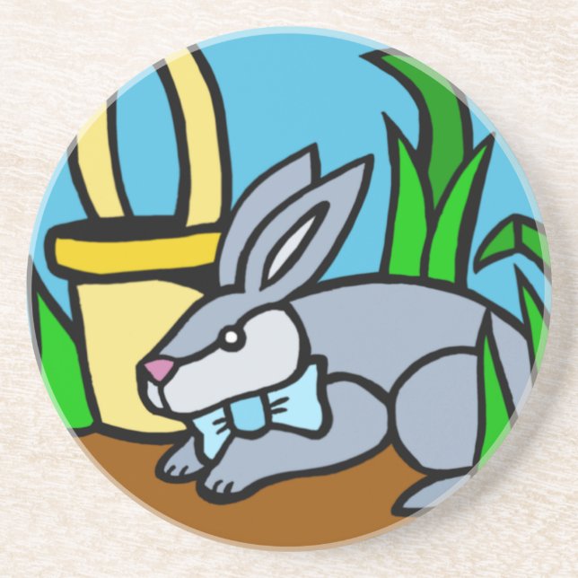 Dessous de verre lapin de Pâques (Devant)