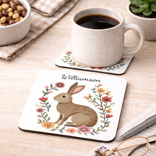 Dessous-de-verre Lapin Monogramme d'Art Populaire