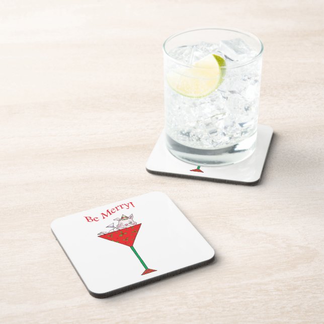 Dessous-de-verre Lapin Pompette-tini's (Côté Droit)