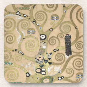 Dessous-de-verre L'Arbre de Vie, peinture à l'huile de Gustav Klimt