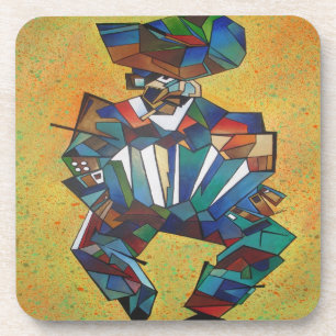 Dessous-de-verre L'art cubiste accordioniste