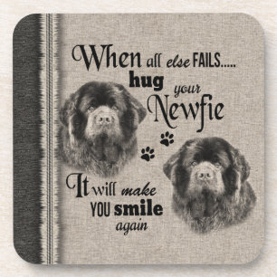 Dessous-de-verre L'art de Terre-Neuve quand tout échoue citation