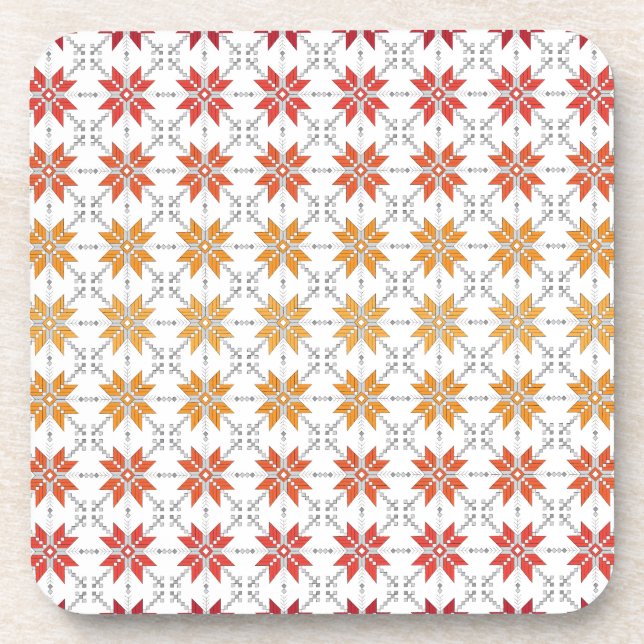 Dessous-de-verre Latvian Morning SUN motif géométrique IV (Devant)