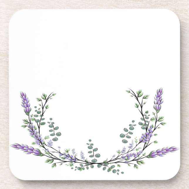Dessous-de-verre Lavande et Eucalyptus (Devant)
