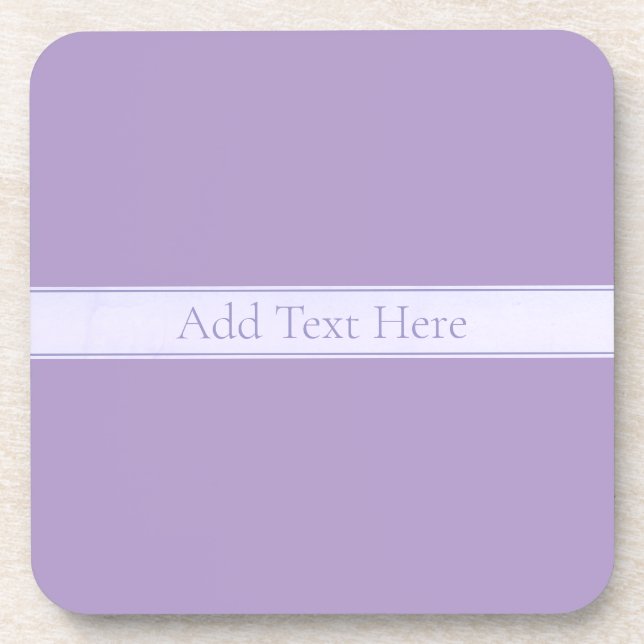 Dessous-de-verre Lavande Lumière Personnalisable Purple (Devant)
