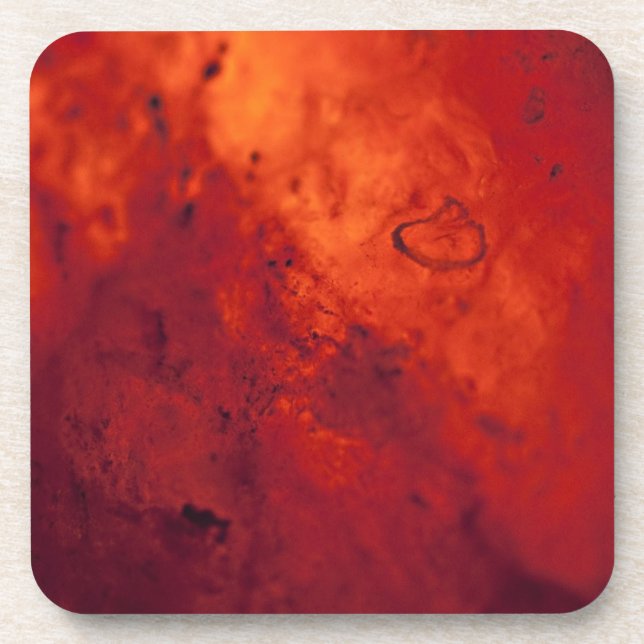 Dessous-de-verre Lave chaude rouge (Devant)