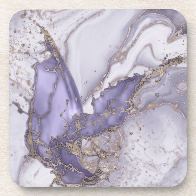Dessous-de-verre Lavender Marble Splash (Devant)