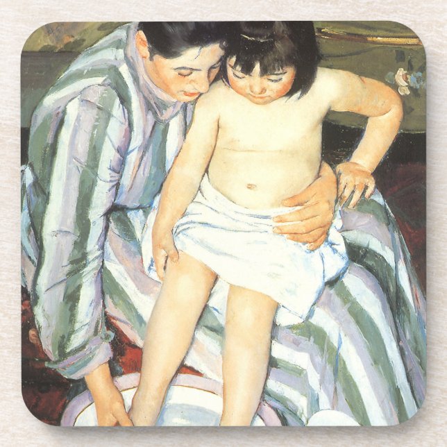 Dessous-de-verre Le bain de l'enfant par Mary Cassatt Impressionnis (Devant)