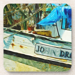 Dessous-de-verre Le bateau à crevettes John Drew Impressionnisme Ab