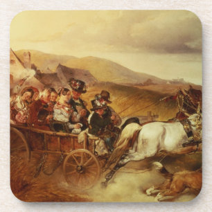 Dessous-de-verre Le chariot de mariage