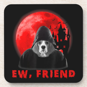 Dessous-de-verre Le chien Beagle d'Halloween Dons Vampire