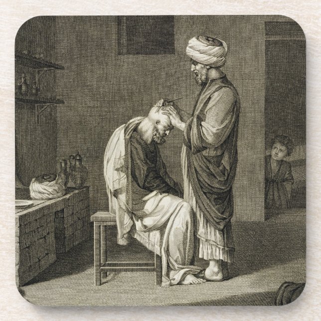 Dessous-de-verre Le coiffeur, des arts du volume II et des (Devant)