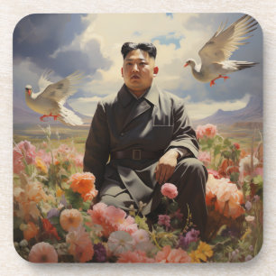 Dessous-de-verre Le dirigeant suprême Kim Jong Un