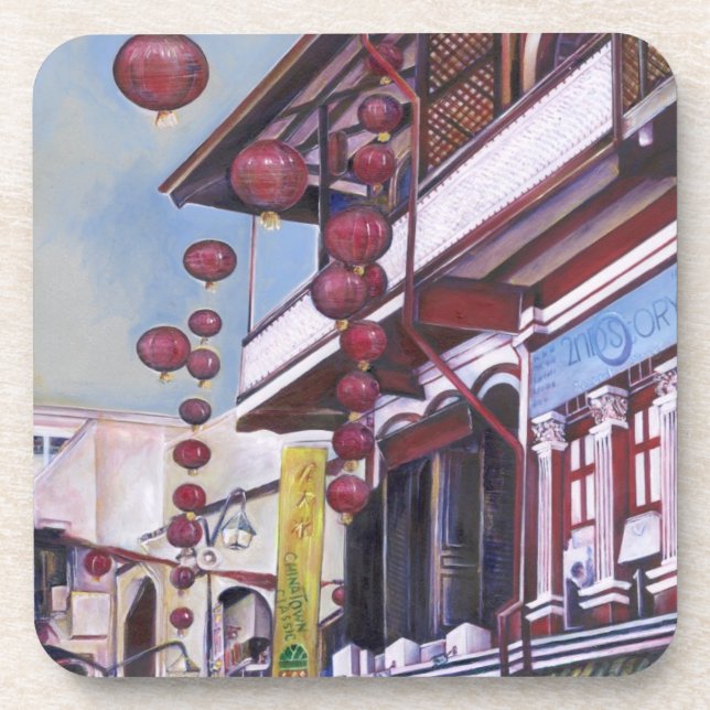 Dessous-de-verre Le dragon levant de mon père, Singapour (Devant)