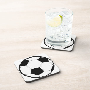 Dessous-de-verre Le football avec la boule