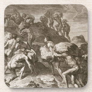 Dessous-de-verre Le Giants essayent de mesurer le ciel en empilant