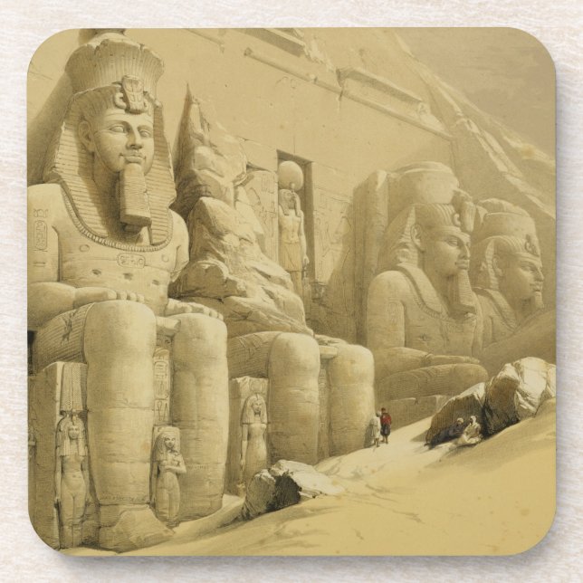Dessous-de-verre Le grand temple d'Abu Simbel, Nubia, de "Egypte (Devant)