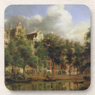 Dessous-de-verre Le Herengracht, Amsterdam (huile sur le panneau)