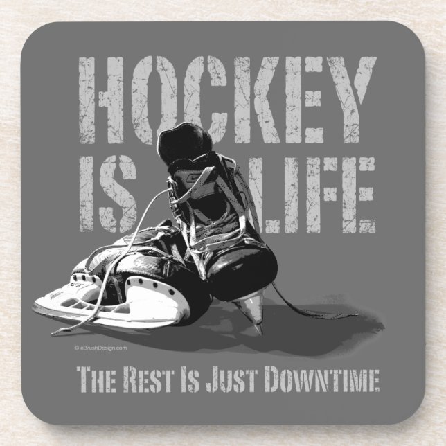 Dessous-de-verre Le hockey c'est la vie (Devant)