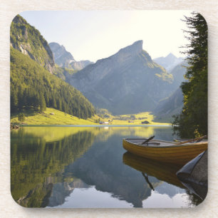 Dessous-de-verre Le lac des Alpes en Suisse