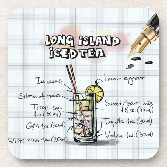 Dessous-de-verre Le Long Island a glacé le thé (Devant)
