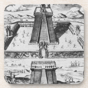 Dessous-de-verre Le maire de Templo chez Tenochtitlan