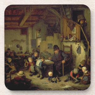 Dessous-de-verre Le maître d'école, c.1662 (huile sur le panneau)