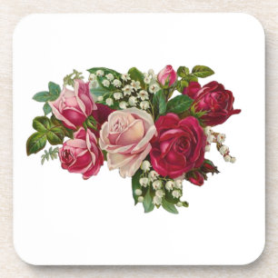Dessous-de-verre Le muguet victorien classique de roses Romance