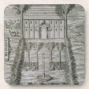 Dessous-de-verre Le palais du Gouverneur sur l'île de la Dominique