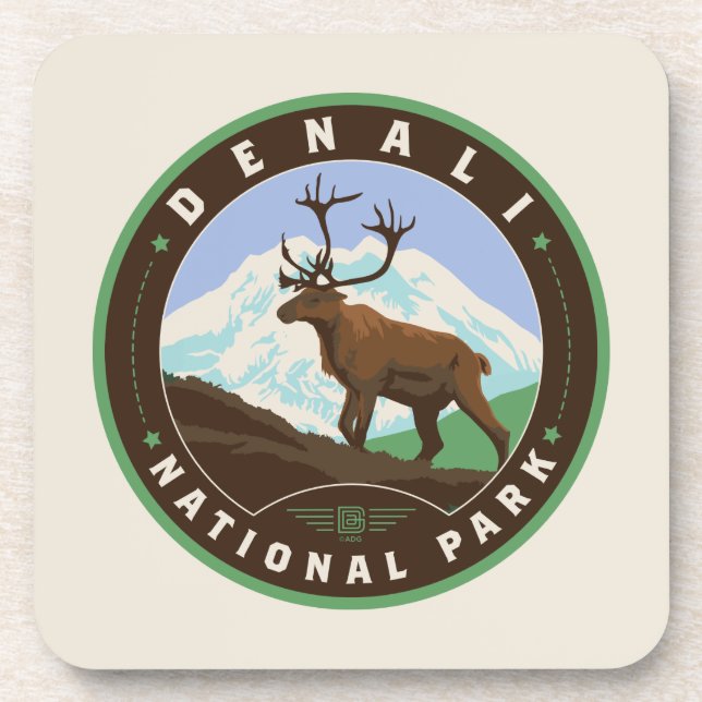 Dessous-de-verre Le Parc national de Denali (Devant)