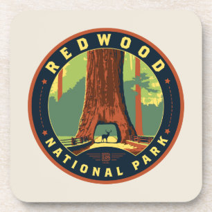Dessous-de-verre Le parc national de Redwood