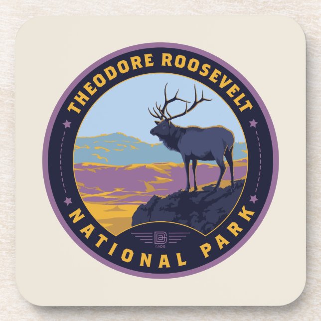 Dessous-de-verre Le Parc national de Theodore Roosevelt (Devant)