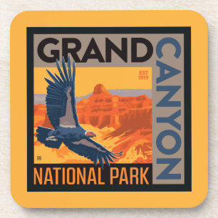 Dessous-de-verre Le Parc national du Grand Canyon Condor