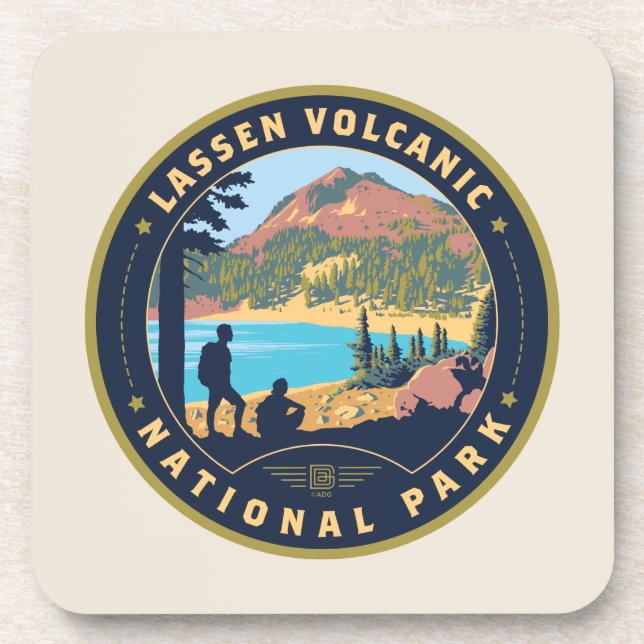 Dessous-de-verre Le Parc national volcanique de Lassen (Devant)
