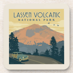 Dessous-de-verre Le Parc national volcanique de Lassen   Voyage rou