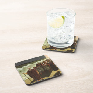 Dessous-de-verre Le passage de la mer Rouge par Moïse, Religion Vin