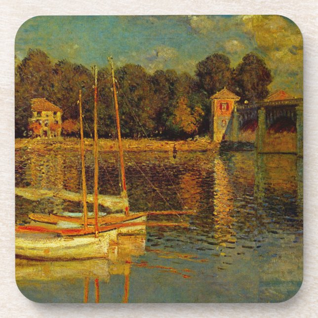 Dessous-de-verre Le pont d'Argenteuil par Claude Monet (Devant)