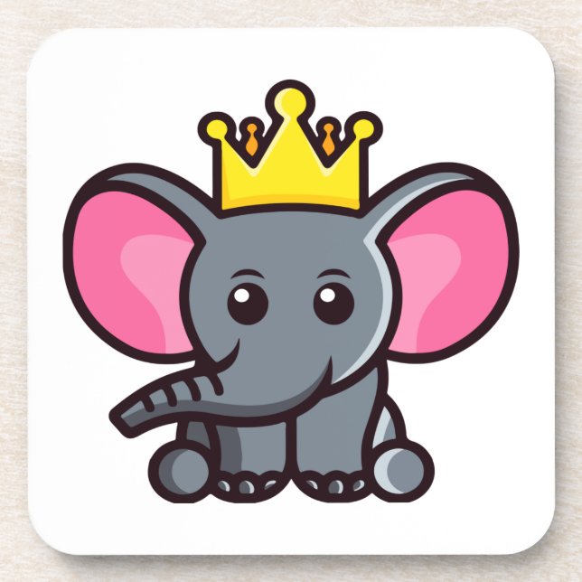 Dessous-de-verre Le roi éléphant (Devant)