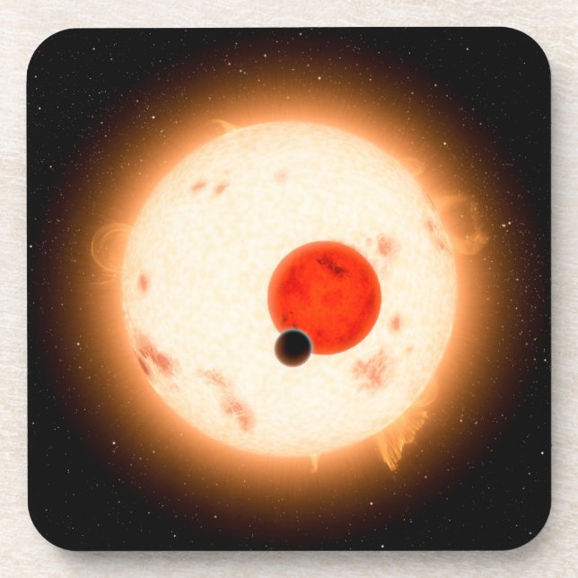 Dessous-de-verre Le système Kepler-16. (Devant)