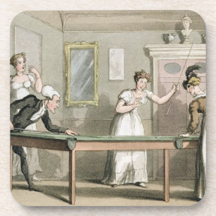 Dessous-de-verre Le Tableau de billard, 'de la visite de Dr. Syntax